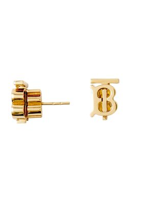 Gold-plated Monogram Motif Earrings