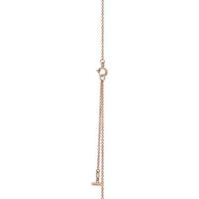 Tiffany T diamond and pink opal circle pendant in 18k rose gold, , hi-res