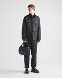 Re-Nylon and Saffiano leather shoulder bag, , hi-res