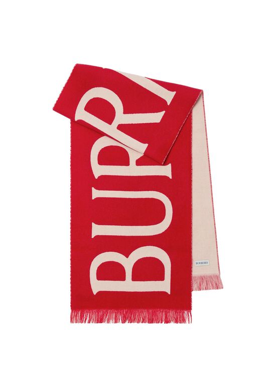 Logo Wool Scarf, , hi-res