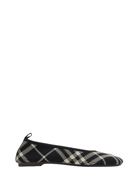 Check Knit Baby Ballerinas, , hi-res