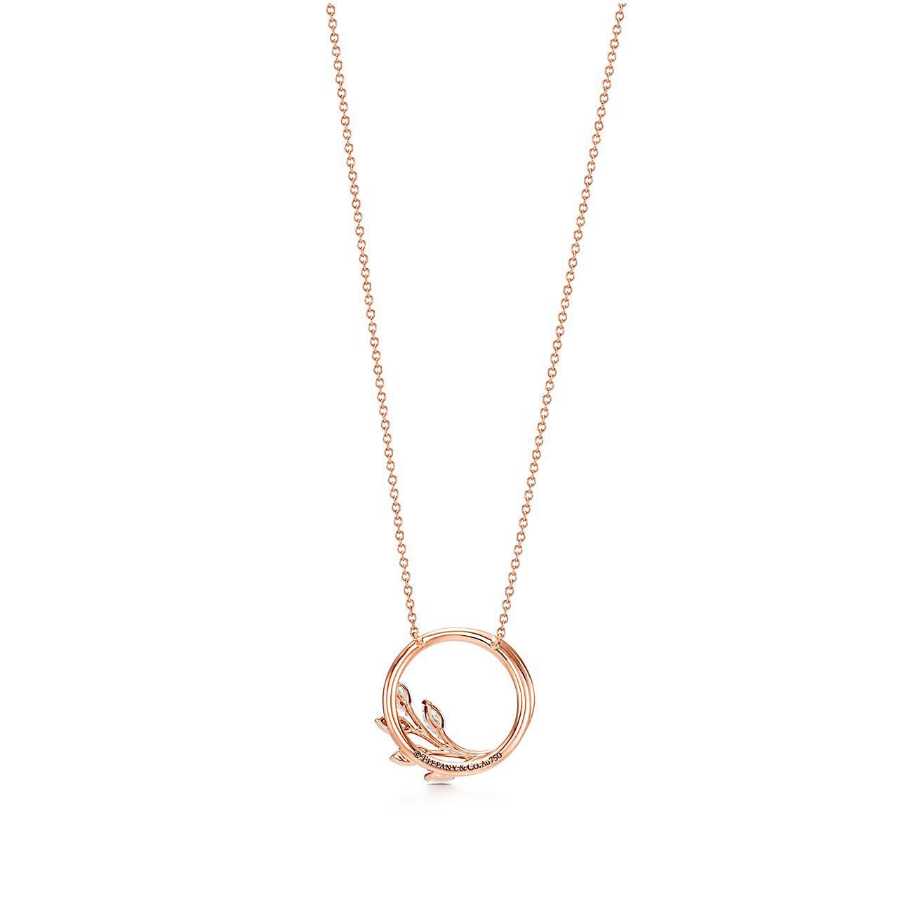 Tiffany gold necklace hotsell with small diamond