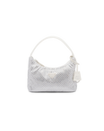 Satin mini-bag with crystals