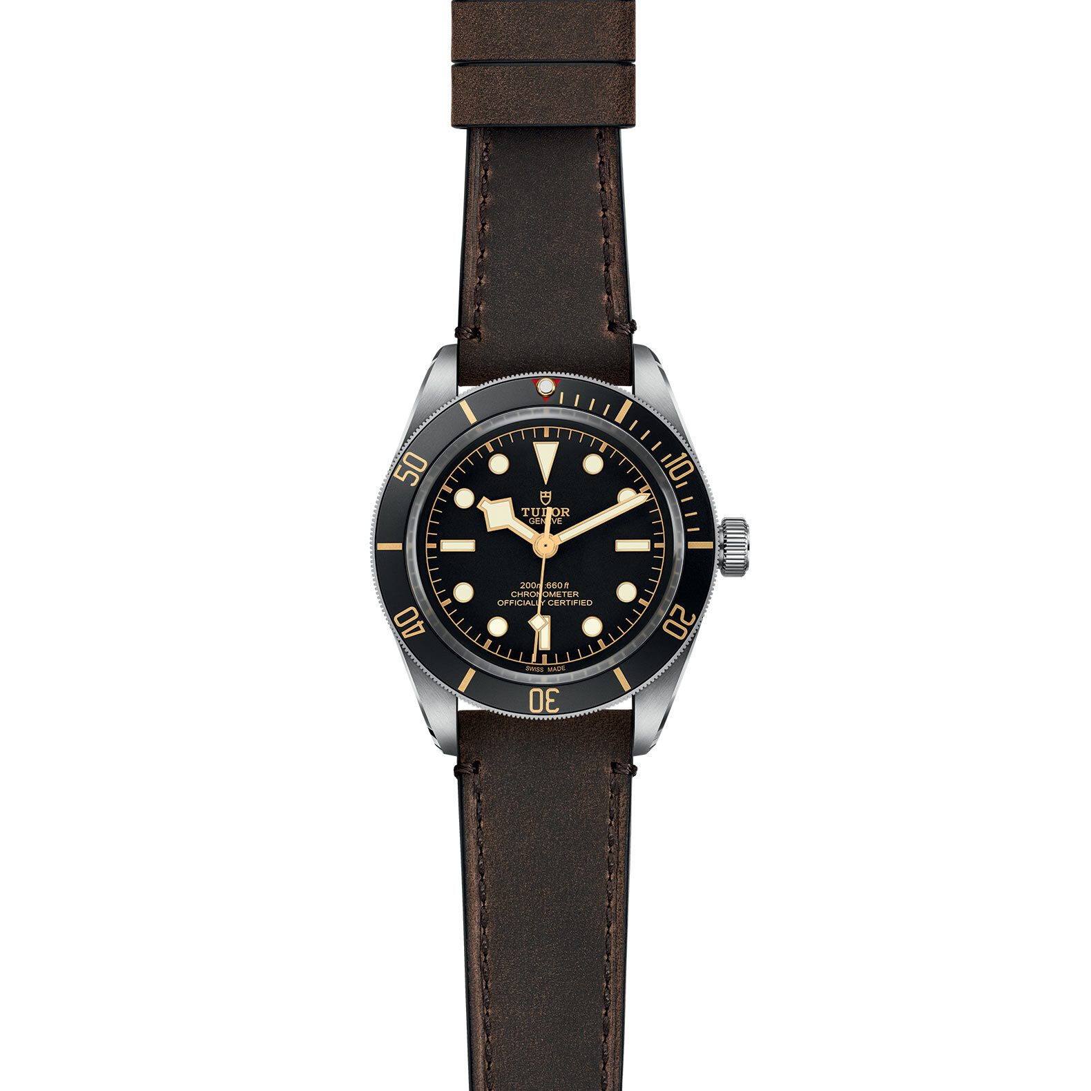 Tudor Black Bay 58 39mm Steel Case Brown Leather Strap Fine