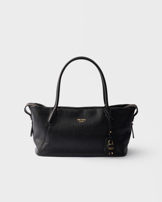 Prada Ouvert large leather tote bag, , hi-res