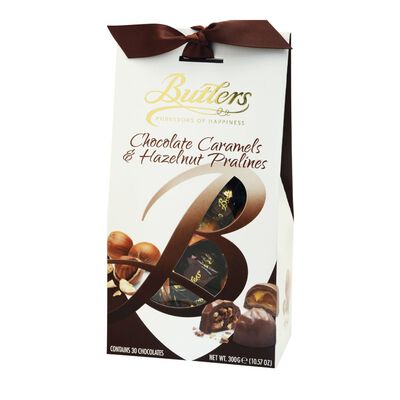 Milk Chocolate Caramel and Hazelnut Praline Twistwrap Chocolates