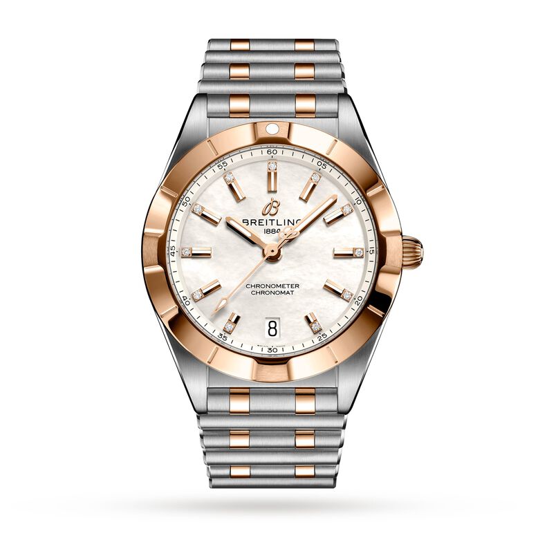 Chronomat 32 Stainless Steel &amp; 18k Red Gold Watch, , hi-res