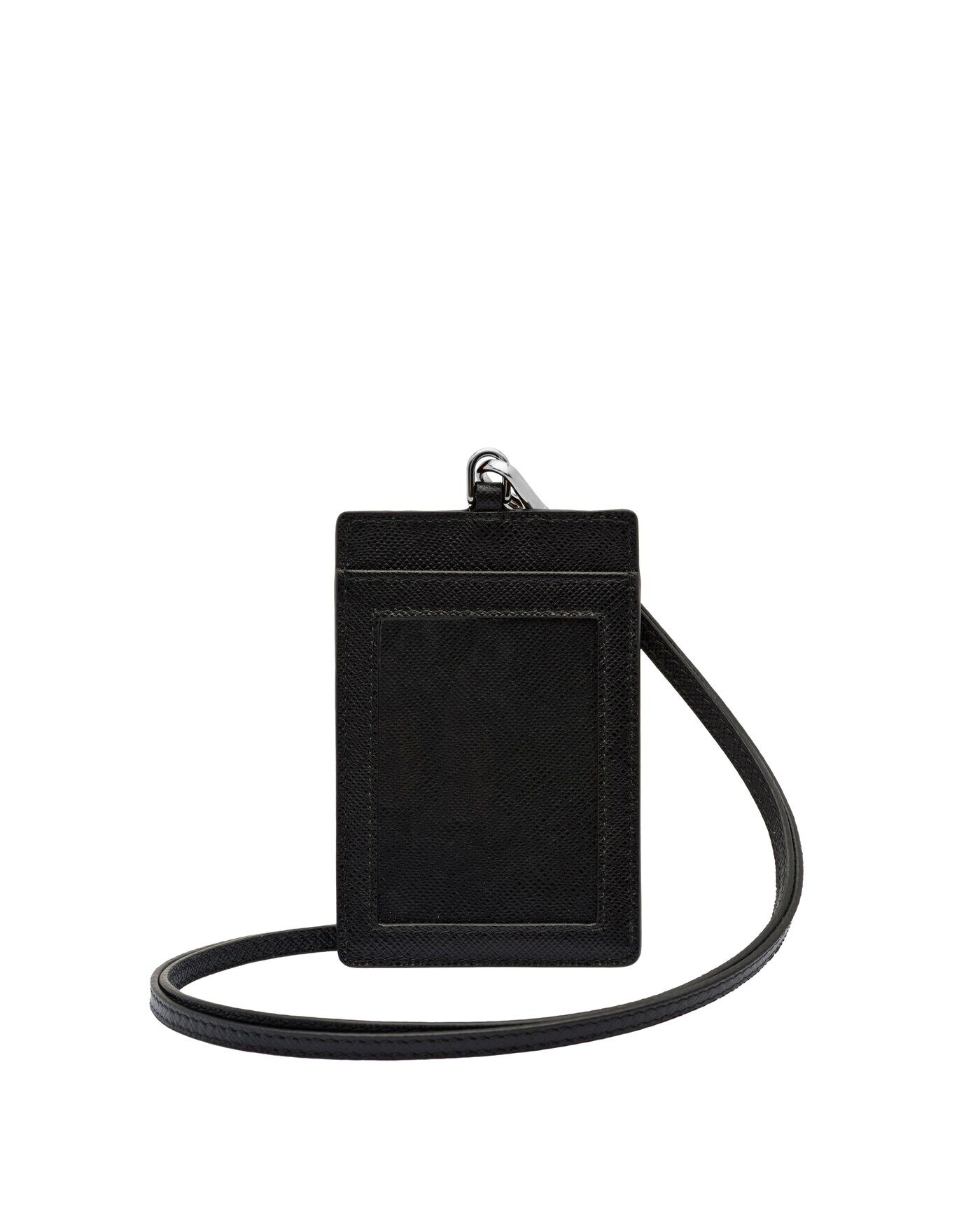 Prada Saffiano Leather Badge Holder Purses Pouches Heathrow Reserve Collect