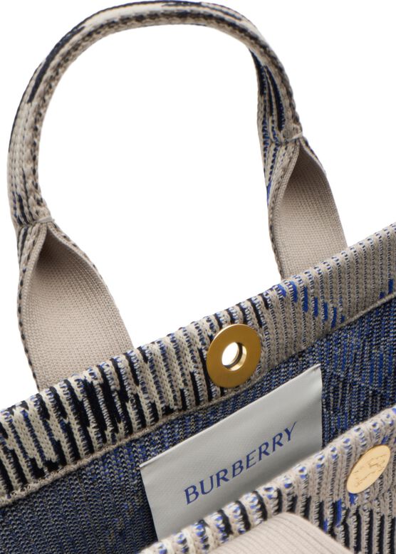 Mini Check Knitted Tote, , hi-res