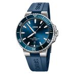 Aquis Date 43.5mm Blue Strap