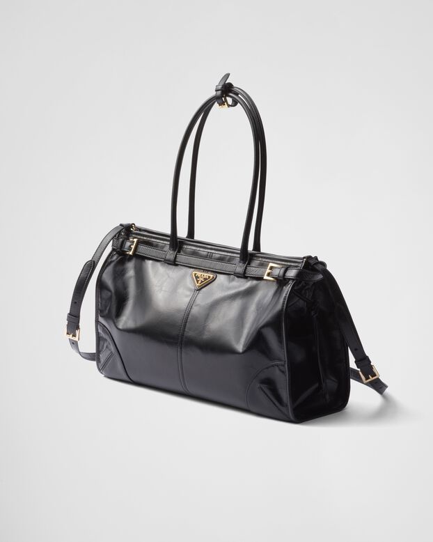 Prada Bonnie large leather handbag, , hi-res