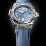 Big Bang One Click Steel 33mm Ladies Watch Coal Blue Diamonds, , hi-res