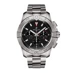 Avenger Chronograph B01 44mm Mens Watch Black Stainless Steel