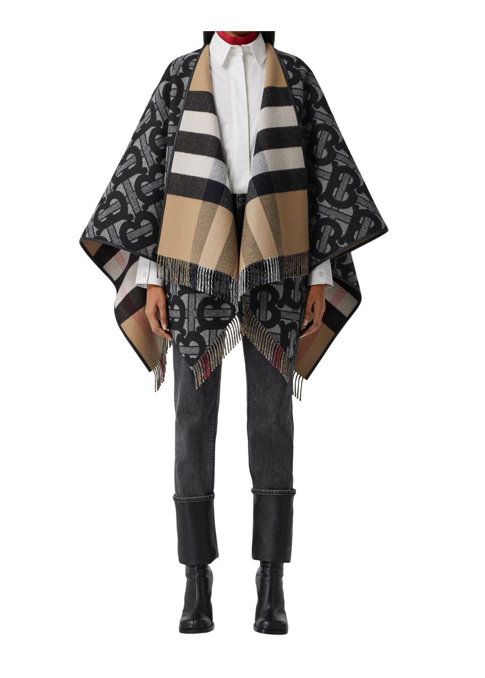 Burberry monogrammed cape hot sale