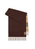 Wide Reversible Check Cashmere Scarf, , hi-res