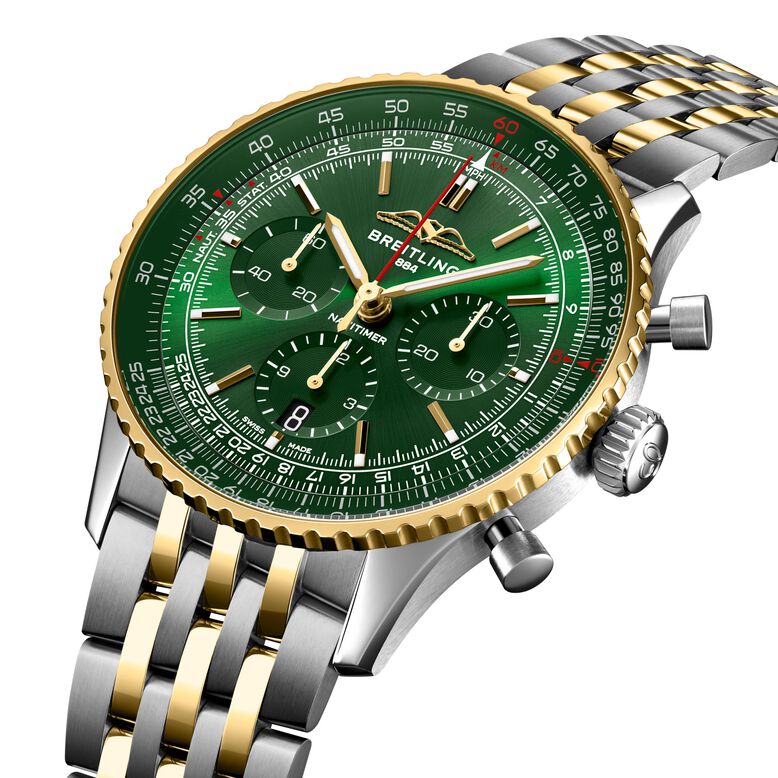 Navitimer B01 Chronograph 43mm Dark Green Dial Mens Watch Exclusive to The Watches Of Switzerland Group, , hi-res
