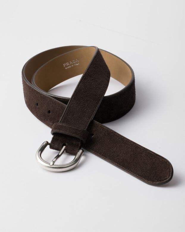 Suede belt, , hi-res