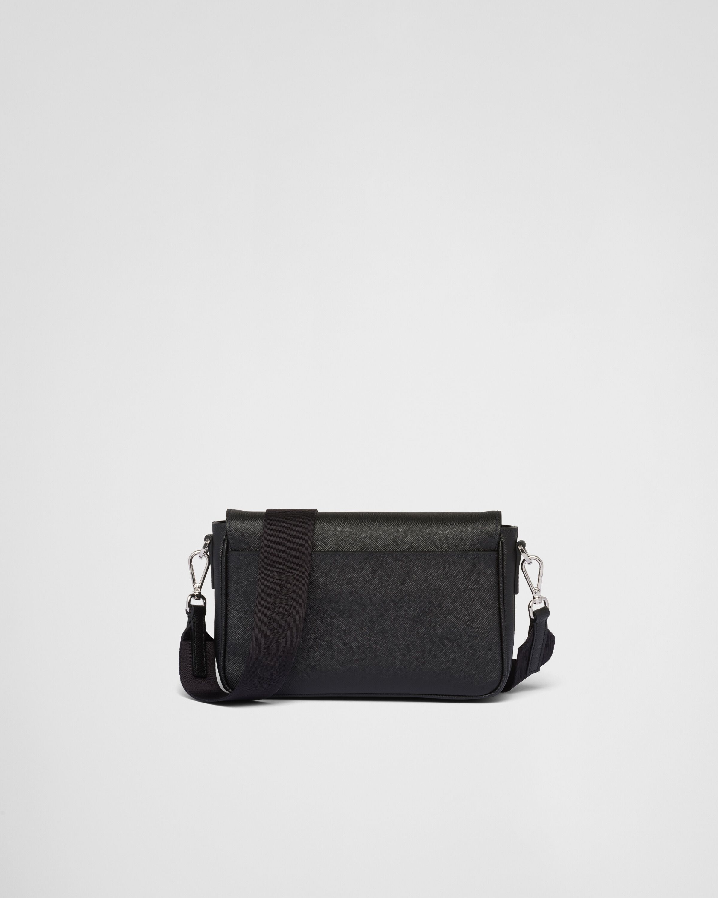 PRADA バック Prada Black Tessuto Nylon Triangle Logo Drawstring Bucket