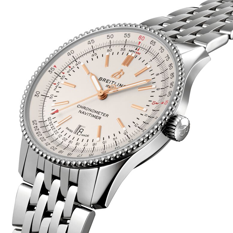 Navitimer Automatic 41 Stainless Steel Watch, , hi-res
