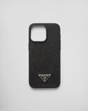 Saffiano leather cover for iPhone 15 Pro Max, , hi-res