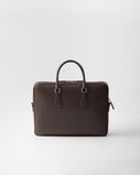 Saffiano leather briefcase, , hi-res