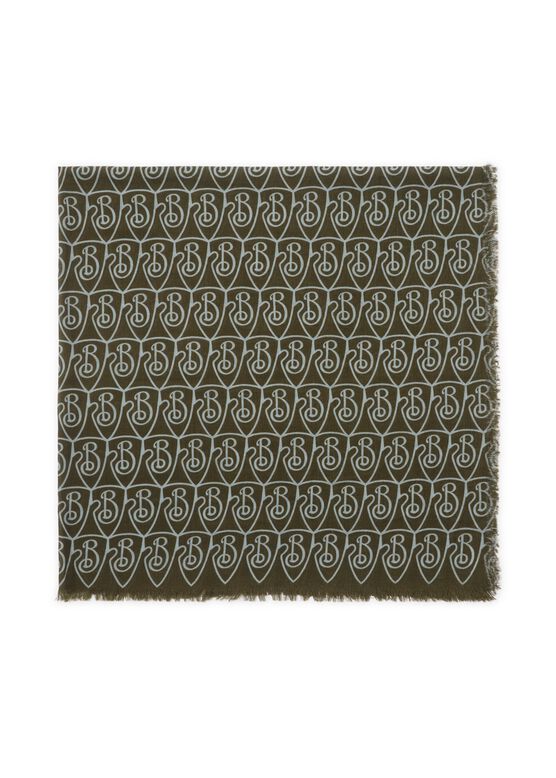 B Shield Wool Scarf, , hi-res