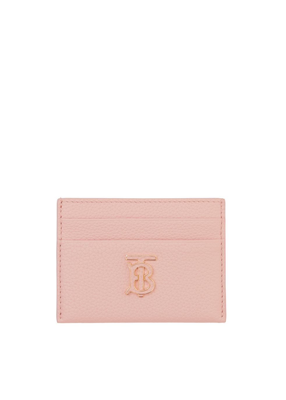 Burberry grainy shop leather card case