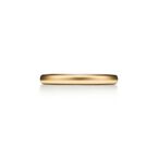 Tiffany Forever Wedding Band Ring in Yellow Gold, 2.5 mm Wide - Size 7 1/2