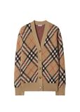 Check Wool Mohair Blend Cardigan, , hi-res