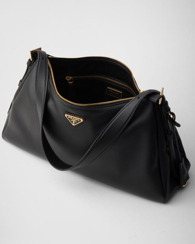 Prada Aim&eacute;e large leather shoulder bag, , hi-res