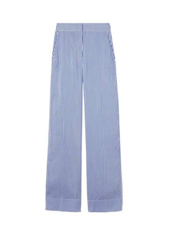 Striped Silk Wide-leg Trousers, , hi-res