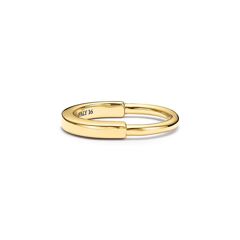 Tiffany Lock Ring in Yellow Gold - Size 6, , hi-res