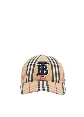 Monogram Motif Vintage Check Cotton Baseball Cap