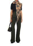 Check Wool Cashmere Cape, , hi-res