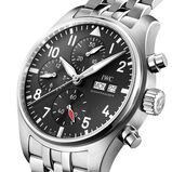 Pilot Chronograph 41mm Mens Watch Black, , hi-res
