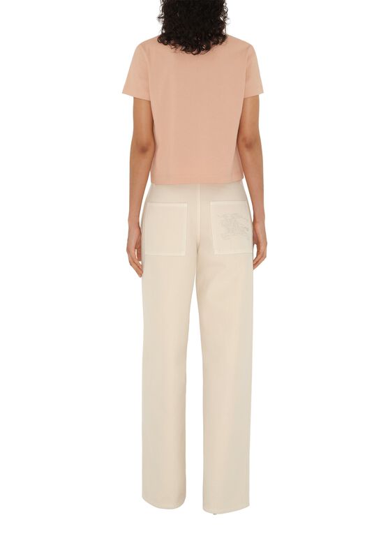 Boxy Cotton T-shirt, , hi-res