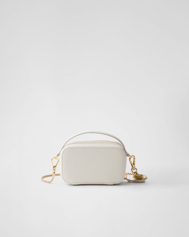 Saffiano leather mini-pouch, , hi-res