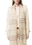 Wide Reversible Check Wool Silk Scarf, , hi-res