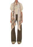 Wide EKD Check Wool Scarf, , hi-res
