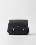 Re-Nylon and Saffiano leather shoulder bag
