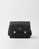 Re-Nylon and Saffiano leather shoulder bag, , hi-res