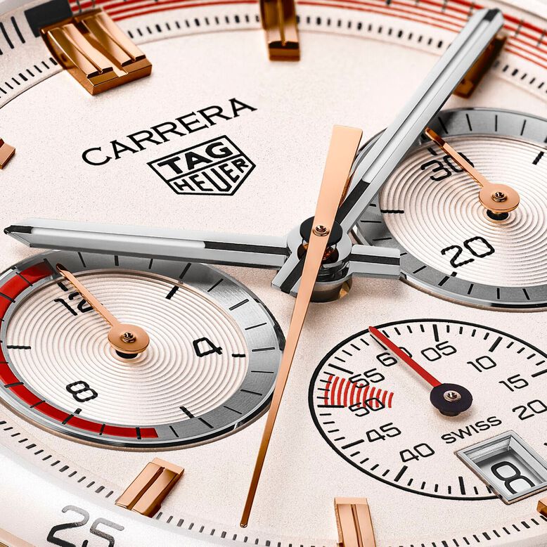 Carrera Chronosprint X Porsche Special Edition 42mm Mens Watch Beige, , hi-res