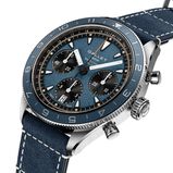 Multichron Pilot Chronograph Automatic 42mm Unisex Watch Blue Dial Fabric, , hi-res