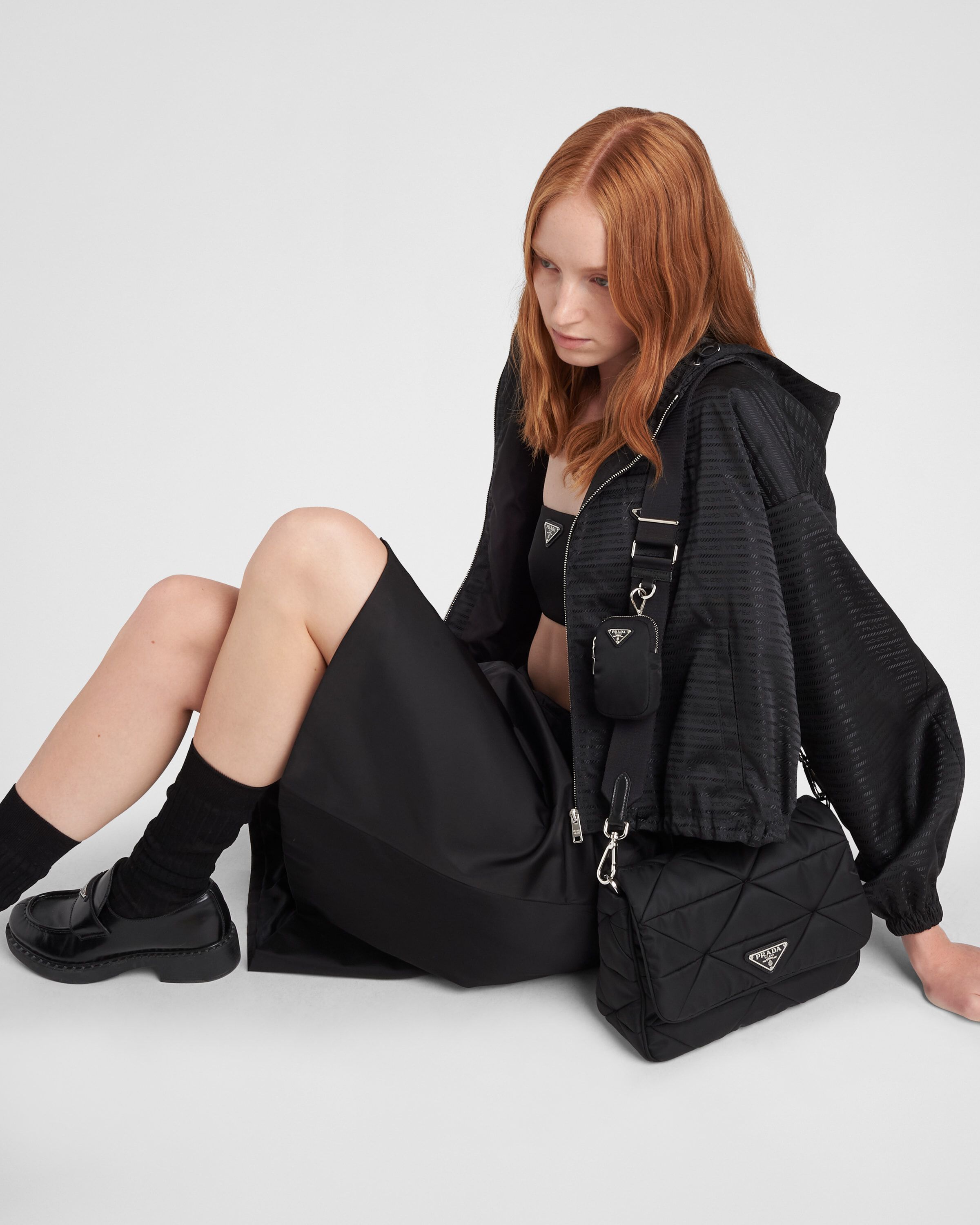 Prada Padded Re Nylon shoulder bag Shoulder Heathrow Reserve Collect