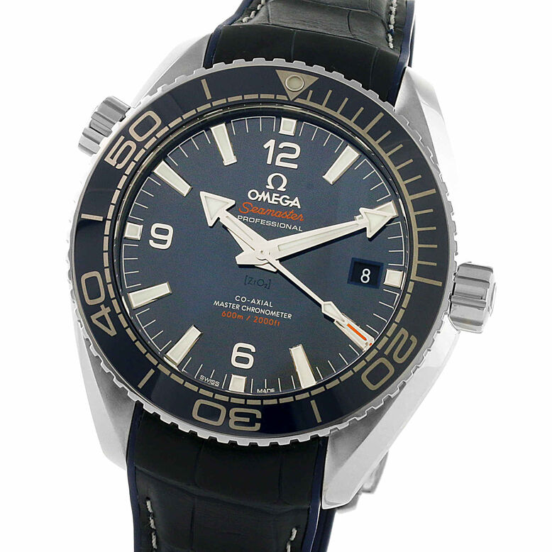Omega Seamaster Planet Ocean 600M Mens 43.5mm Automatic Co-Axial Blue Divers Watch, , hi-res