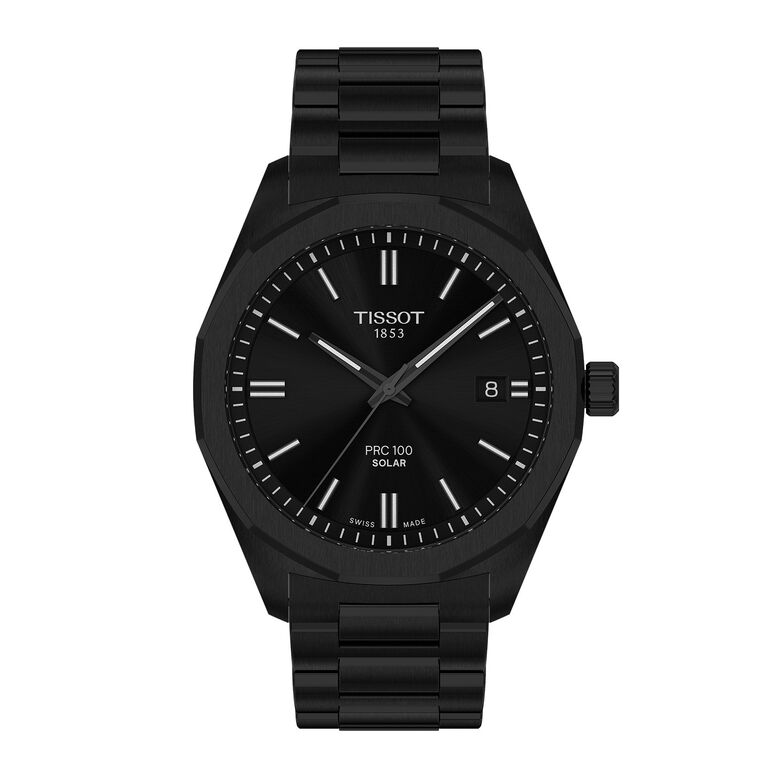PRC 100 Solar Quartz 39mm Mens Watch Black, , hi-res