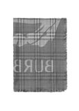 Wide EKD Check Wool Silk Scarf, , hi-res