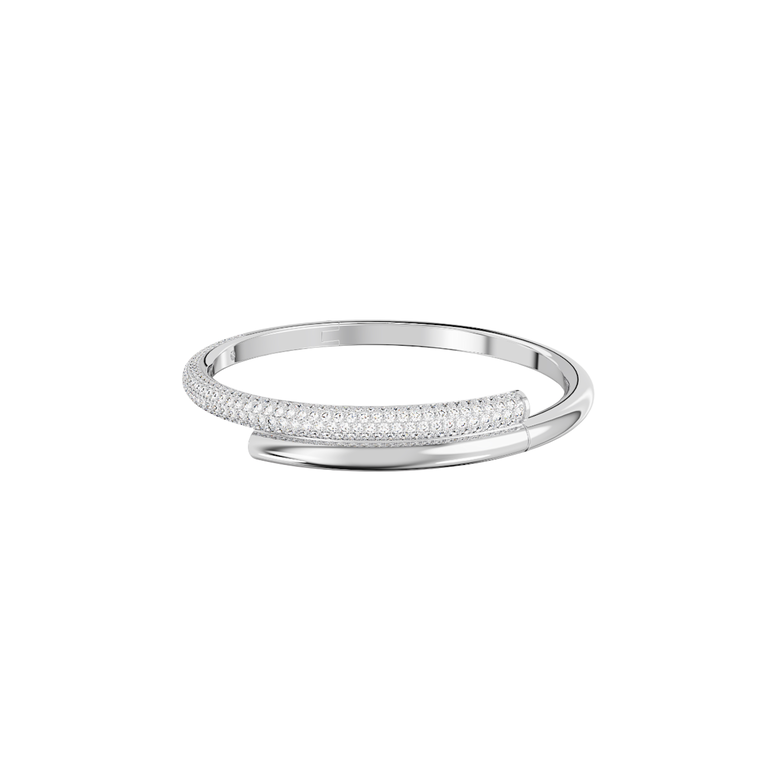Dextera Bangle - White Rhodium, , hi-res