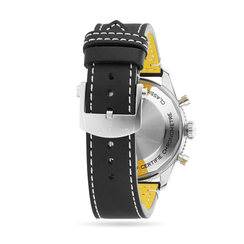 Classic AVI Chronograph 42 Tribute to Vought F4U Corsair Leather Strap Watch, , hi-res