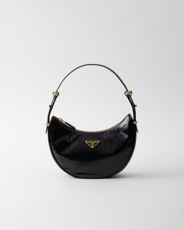 Prada Arqu&eacute; naplak patent leather shoulder bag, , hi-res